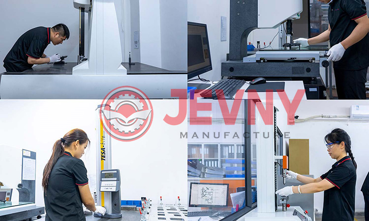 Quality control inspection at Jevny's facility